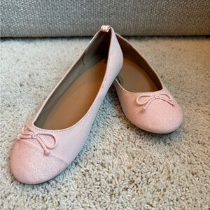 GAP Glittery Pink Kids Ballet Slippers